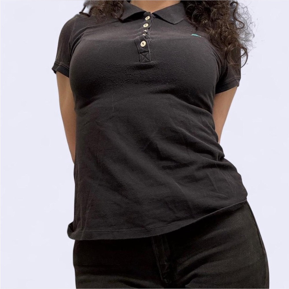 Aéropostale 'A87' Classic Polo Shirt - Black - Women's Large